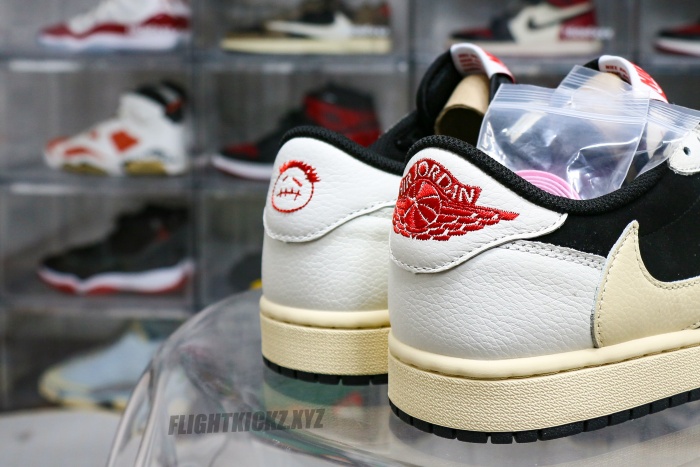 Travis Scott x Air Jordan 1 Low Black White Concept