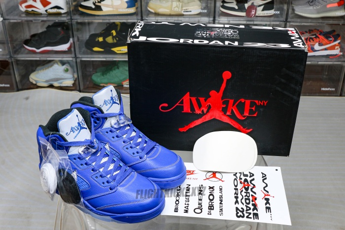 Awake NY x Air Jordan 5  Racer Blue 2025