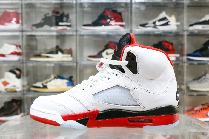Air Jordan 5 Fire Red Black Tongue 2025 GS（A1）