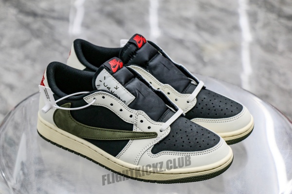 Travis Scott x Air Jordan 1 Low OG SP Olive（A2 Batch)