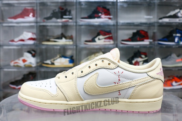 Travis Scott x Air Jordan 1 Low OG “Pink Pack”  Muslin Pink 2026 （A1）