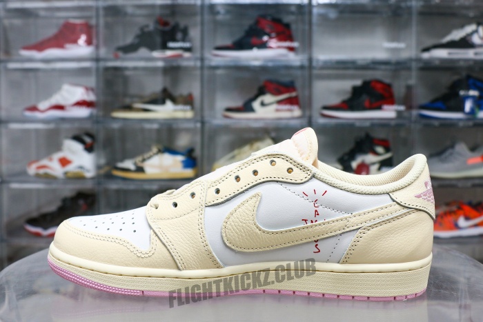 Travis Scott x Air Jordan 1 Low OG “Pink Pack”  Muslin Pink 2026 （A1）