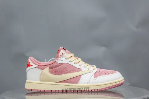 Travis Scott x Air Jordan 1 Low OG Shy Pink 2025（A2 Batch)