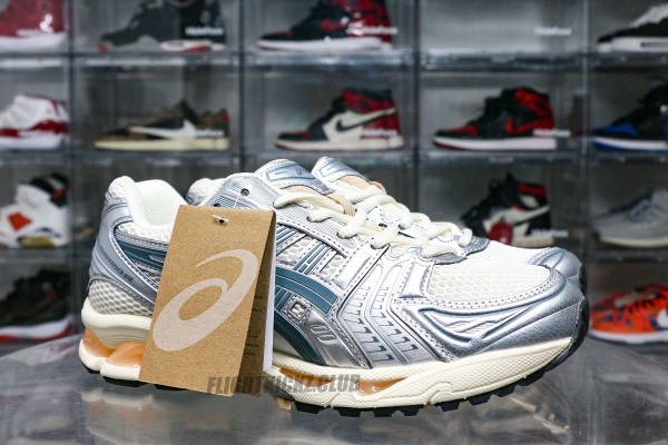 Gel-Kayano 14 Birch Pure Silver Teal Gold 2025