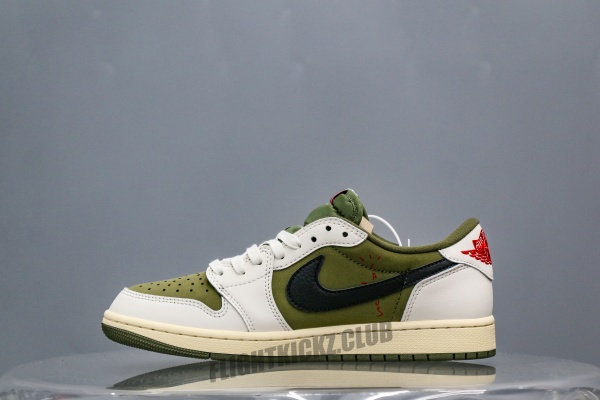 Travis Scott x Air Jordan 1 Low OG SP Olive（A2 Batch)