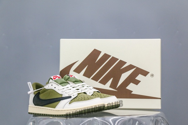 Travis Scott x Air Jordan 1 Low OG SP Olive（A2 Batch)