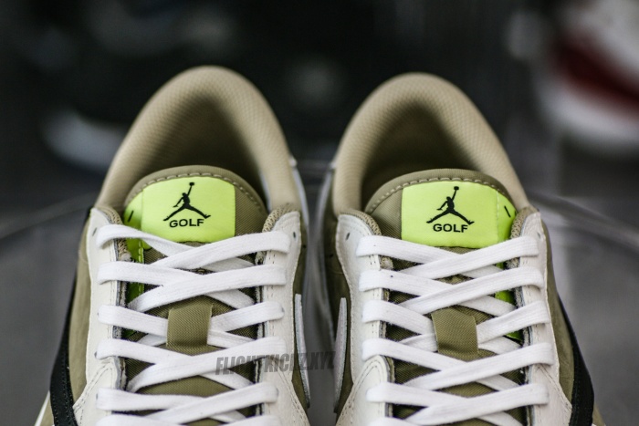 Travis Scott x Air Jordan 1 Low Golf Neutral Olive GS（A1）
