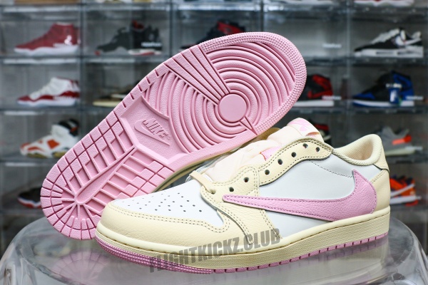 Travis Scott x Air Jordan 1 Low OG “Pink Pack”  Muslin Pink 2026 （A1）