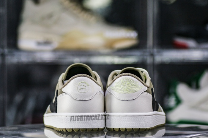 Travis Scott x Air Jordan 1 Low Golf Neutral Olive GS（A1）