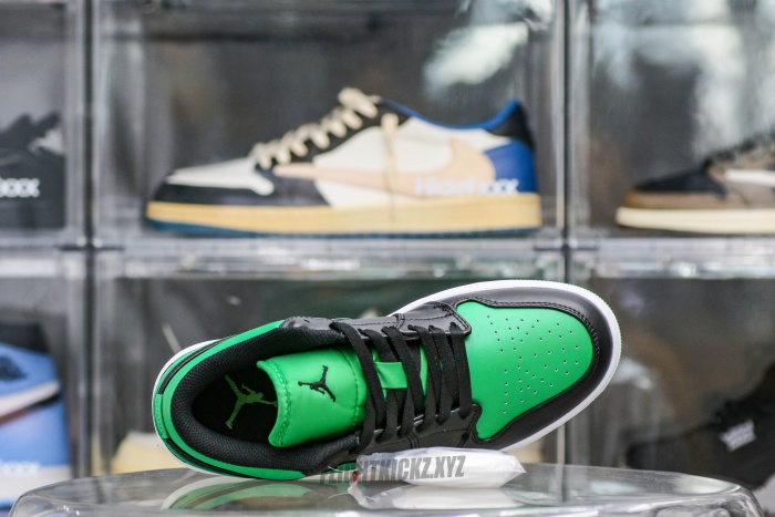Jordan 1 Low Black Lucky Green
