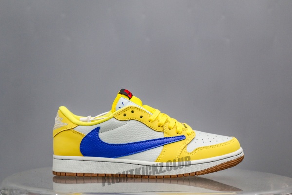 Travis Scott x Air Jordan 1 Retro Low OG SP “ElkinsCanary Yellow”（A2 Batch)