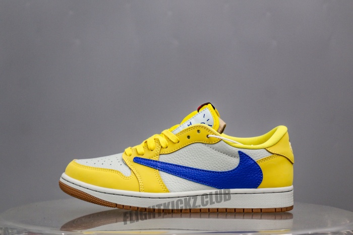 Travis Scott x Air Jordan 1 Retro Low OG SP “ElkinsCanary Yellow”（A2 Batch)
