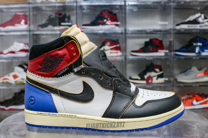Fragment x Jordan 1 Retro High Union Los Angeles Blue Toe GS 2026（A1）