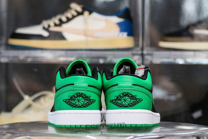 Jordan 1 Low Black Lucky Green
