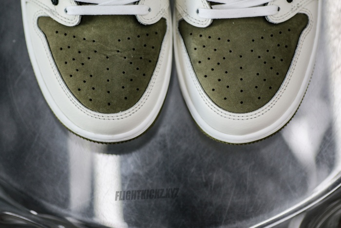 Travis Scott x Air Jordan 1 Low Golf Neutral Olive GS（A1）