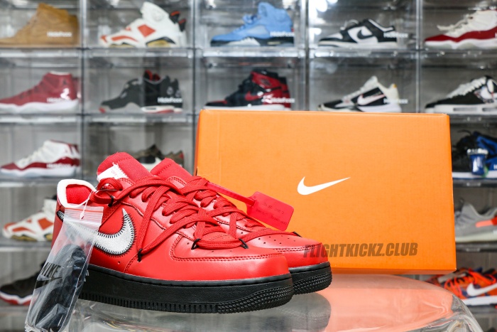 Off-White x Nike Air Force 1 “Crimson” Sample
