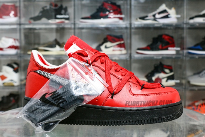 Off-White x Nike Air Force 1 “Crimson” Sample