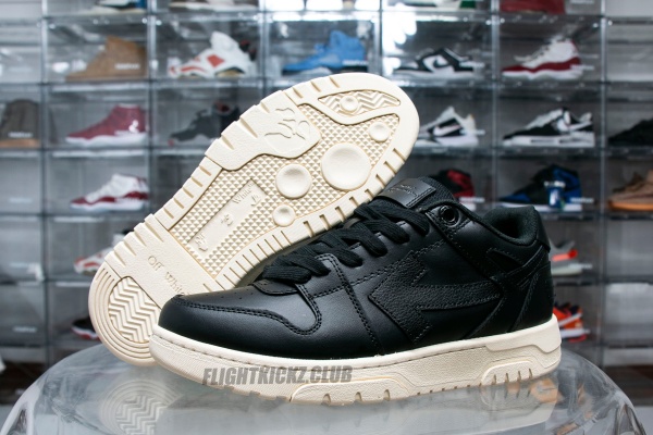 OFF-WHITE Out Of Office OOO Low Tops Black Gum