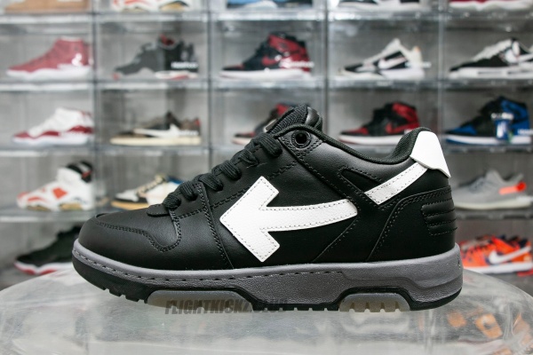 Off-White Out Of Office OOO Low Tops Black Grey White