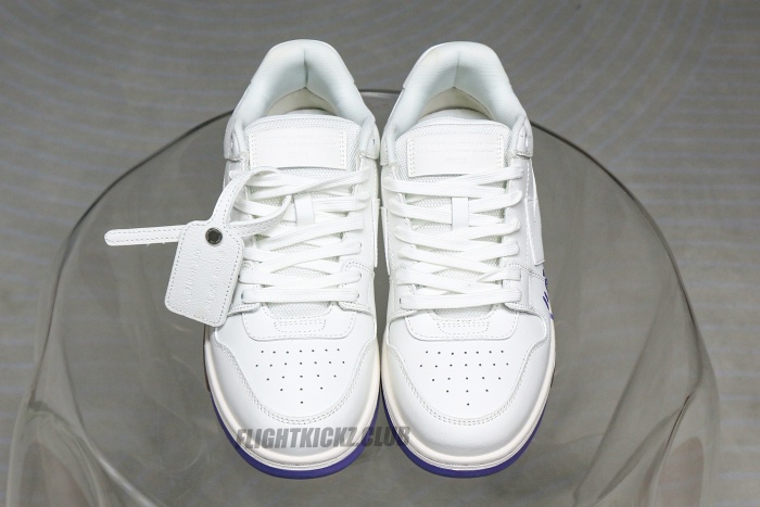 Off-White Out Of Office OOO  For Walking  Low Tops White Lilac