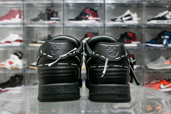 Off-White Out Of Office OOO Low Tops Sartorial Stitching Black Black