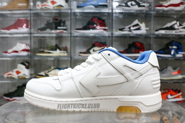 Off-White Out Of Office  OOO  Low Tops For Walking White White Dark Blue