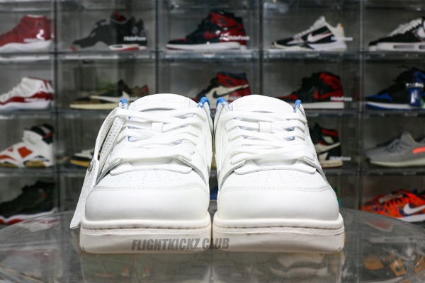 Off-White Out Of Office  OOO  Low Tops For Walking White White Dark Blue