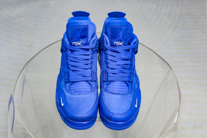 Nigel Sylvester X Jordan 4 Retro Brick By Brick Blue Sample