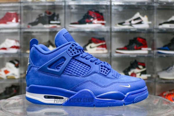 Nigel Sylvester X Jordan 4 Retro Brick By Brick Blue Sample