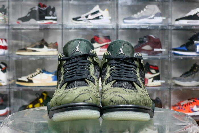 US Warehouse: Kaws X Air Jordan 4 Retro Green Sample（A1）
