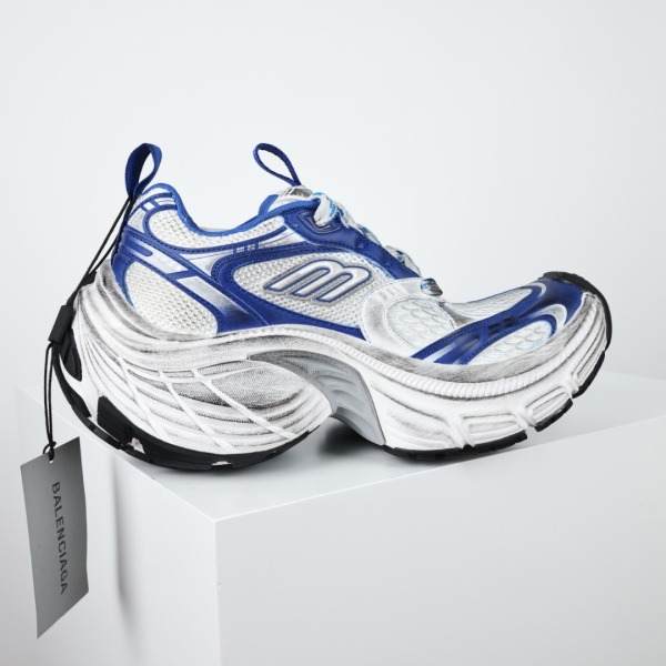 Balenciag*  10XL Sneaker Blue White Gray