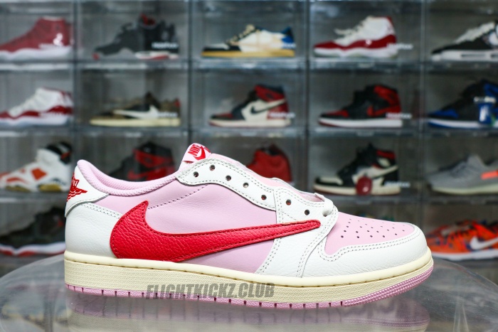 Travis Scott x Air Jordan 1 Low OG Shy Pink Pack Tropical Pink 2026 (A1)
