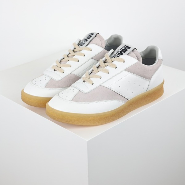 Maison Margiela MM6 White Beige Suede