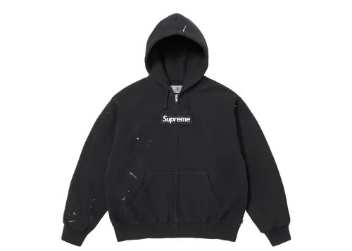 Supreme MM6 Maison Margiela Box Logo Zip Up Hooded Sweatshirt