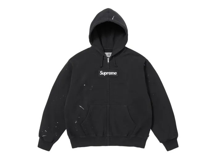 Supreme MM6 Maison Margiela Box Logo Zip Up Hooded Sweatshirt