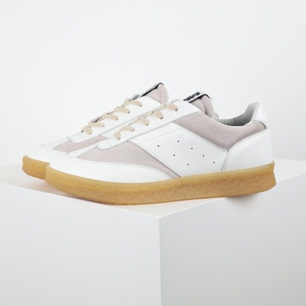 Maison Margiela MM6 White Beige Suede