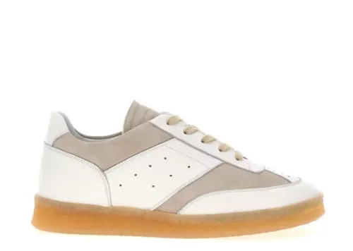 Maison Margiela MM6 White Beige Suede