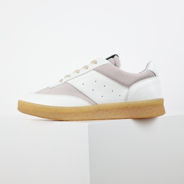Maison Margiela MM6 White Beige Suede