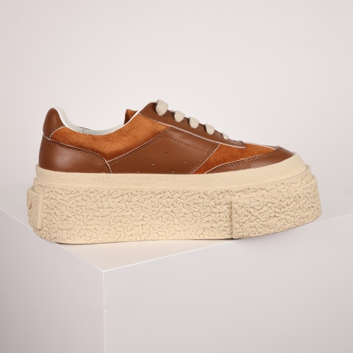 Maison Margiela MM6 Tan Platform Sneakers