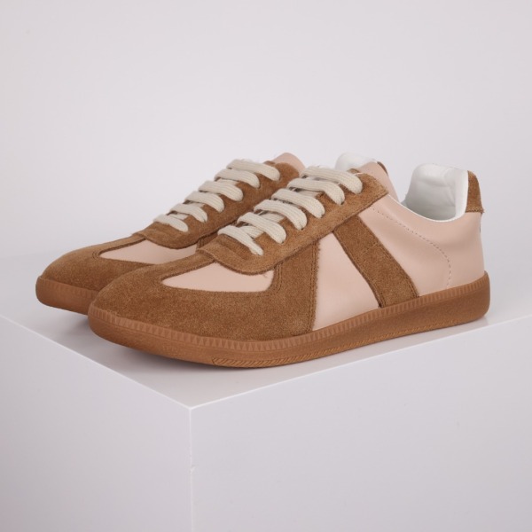 Maison Margiela Replica low-top Leather Sneakers  Brown