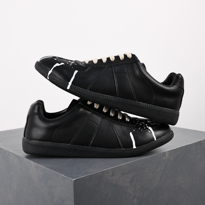 Maison Margiela MM6 Low Top 'Black Paint Splatter'