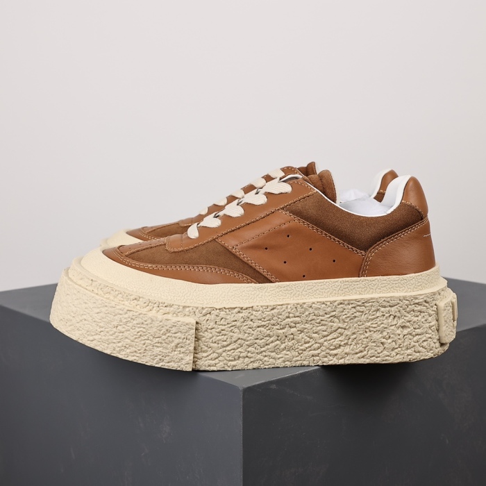 M@ison M@rgiela MM6 Tan Platform Sneakers