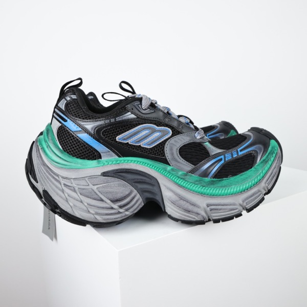 Balenciag* 10XL Sneaker  Black Blue Green