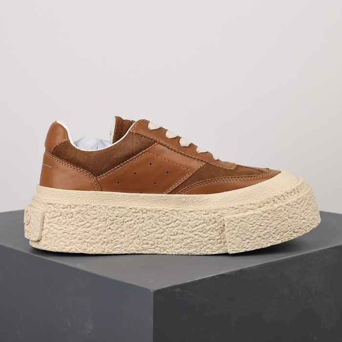 M@ison M@rgiela MM6 Tan Platform Sneakers