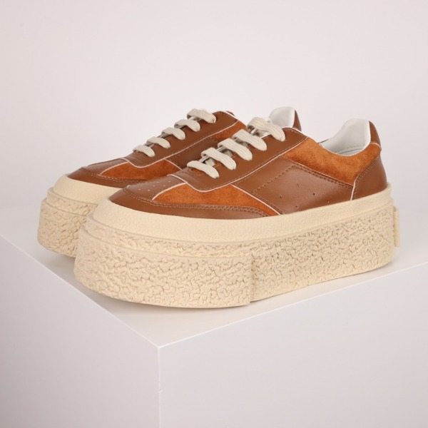 Maison Margiela MM6 Tan Platform Sneakers