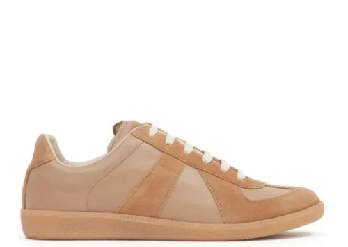 Maison Margiela Replica low-top Leather Sneakers Brown