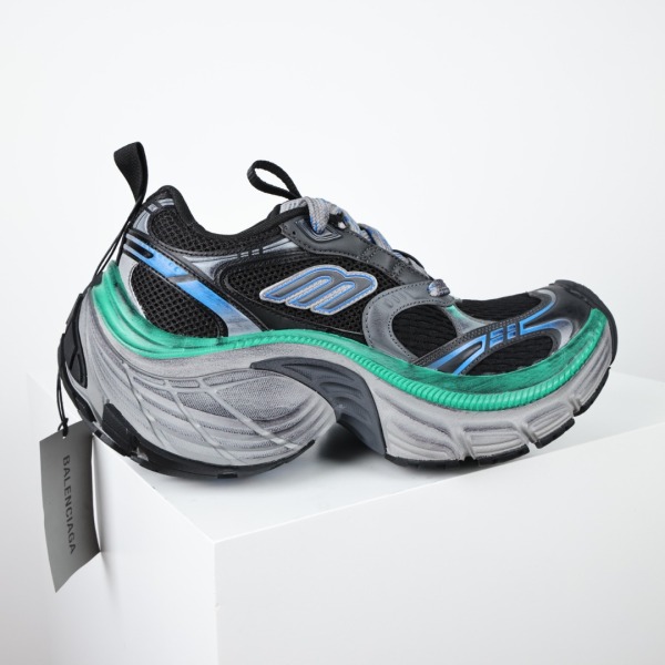 Balenciag* 10XL Sneaker  Black Blue Green