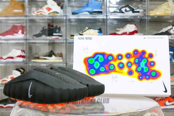 Nike Mind 001 Slide Black Hyper Crimson (A1)