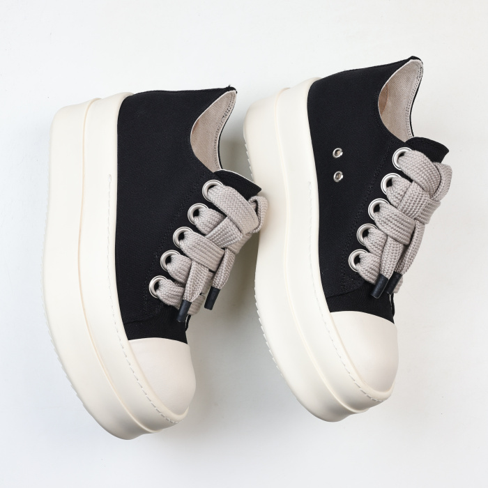 R!ck Owens DRKSHDW Mega Bumper Jumbolace Low 'Black Milk'