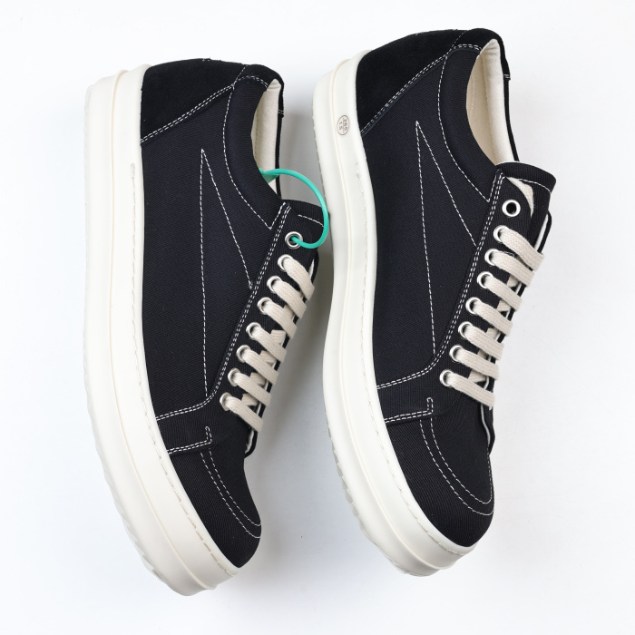 R!ck Owens DRKSHDW Vintage Sneaker 'Black Milk'